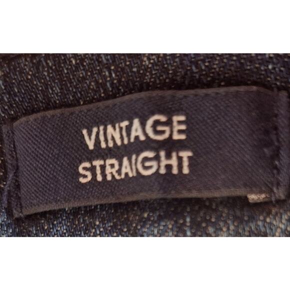 J. Crew Jeans Women 32 Dark Wash Vintage Straight Track Stripe Denim Jeans NEW! - Picture 6 of 9